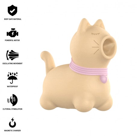 INTENSE ESTIMULADOR PUPPY LENGUA ROTADORA 360º PARA CLiTORIS AMARILLO