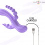 INTENSE MIKO TRIPLE VIBRADOR RABBIT ESTIMULADOR ANAL 7 VIBRACIONES MORADO