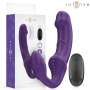 INTENSE JILL VIBRADOR DOBLE 20 CM VIOLETA CONTROL REMOTO