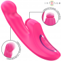 INTENSE EMI VIBRADOR 135 CM MULTIFUNCIoN 3 EN 1 10 VIBRACIONES ROSA