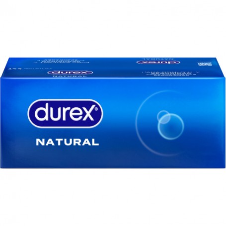DUREX PRESERVATIVOS NATURAL 144 UNIDADES