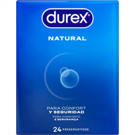DUREX PRESERVATIVOS NATURAL 24 UNIDADES