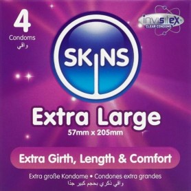 SKINS TAMANO XL PRESERVATIVOS PREMIUM PACK 4