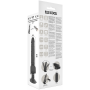BASECOCK VIBRADOR REALiSTICO CONTROL REMOTO NEGRO 185 CM O 4CM