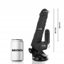 BASECOCK VIBRADOR REALiSTICO CONTROL REMOTO NEGRO 185 CM O 4CM