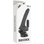 BASECOCK VIBRADOR REALiSTICO CONTROL REMOTO NEGRO CON TESTiCULOS 20 CM O 4 CM