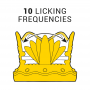 INTENSE ESTIMULADOR CLiTORIS 10 MODOS DE ONDAS ESTIMULADORAS Y LICKING AZUL