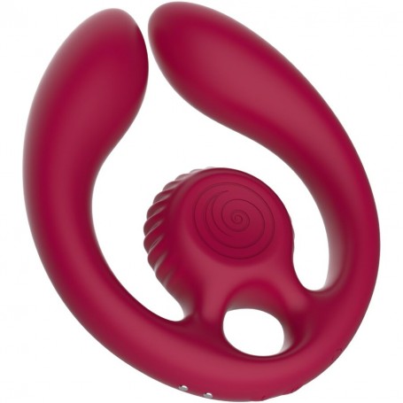 SNAIL VIBE GIZI DuO ESTIMULADOR DE PAREJAS CONTROL REMOTO BURDEOS
