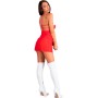 LIVCO CORSETTI FASHION SANTAS CANDY LC 90722 CAMISA TANGA NAVIDENO S M