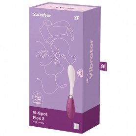 SATISFYER G SPOT FLEX 3 MULTI VIBRADOR ROJO