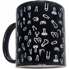 DIABLO PICANTE TAZA NEGRA PENES 370 ML