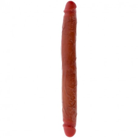 GET REAL DILDO DOBLE DONG DE SILICONA CARAMELO 35 CM