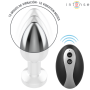 INTENSE PLUG ANAL TALLA S DE METAL VIBRADOR CON LUCES LED MULTICOLOR Y CONTROL REMOTO