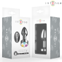 INTENSE PLUG ANAL TALLA M DE METAL VIBRADOR CON LUCES LED MULTICOLOR Y CONTROL REMOTO