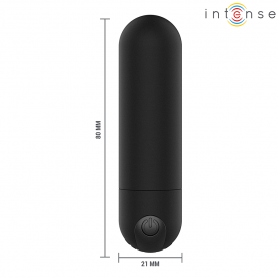 INTENSE KAREN MINI BALA VIBRADORA 10 MODOS RECARGABLE NEGRO
