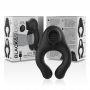 BLACKSILVER ANILLO VIBRADOR SILICONA 3 MOTORES RECARGABLE NEGRO