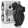 BLACKSILVER ANILLO VIBRADOR SILICONA 3 MOTORES RECARGABLE NEGRO