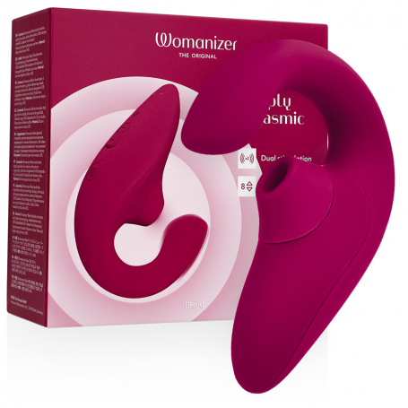 WOMANIZER BLEND ESTIMULADOR VIBRADOR RABBIT FUCSIA