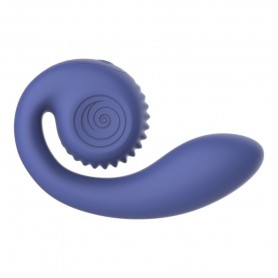 SNAIL VIBE GIZI LITE VIBRADOR DUAL PUNTO G Y CLiTORIS MORADO