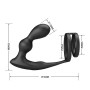 MR PLAY ANILLO PARA PENE CON PLUG ANAL CON VIBRACIoN CONTROL REMOTO