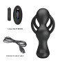 MR PLAY ANILLO PARA PENE CON PLUG ANAL CON VIBRACIoN CONTROL REMOTO