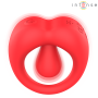 INTENSE RUSSELL ANILLO VIBRADOR CON ESTIMULACIoN DE CLiTORIS ROJO