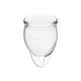 SATISFYER FEEL CONFIDENT KIT COPA MENSTRUAL TRANSPARENTE 15 20 ML