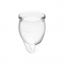 SATISFYER FEEL CONFIDENT KIT COPA MENSTRUAL TRANSPARENTE 15 20 ML