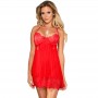 SUBBLIME BABYDOLL CON LAZOS ROJO L XL