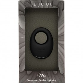 JE JOUE MIO ANILLO PARA EL PENE VIBRADOR FUERTE Y FLEXIBLE NEGRO