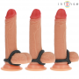 INTENSE CARSON ANILLO DOBLE PARA PENE SILICONA NEGRO MODELO 4