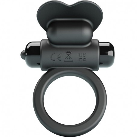 PRETTY LOVE DEBONAIRE ANILLO VIBRADOR CONEJO 10 VIBRACIONES NEGRO