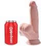 KING COCK PLUS 3D DILDO SWINGING BALLS 152 CM NATURAL
