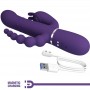 PRETTY LOVE CAMMY TRIPLE VIBRADOR MULTIFUNCIoN 4 EN 1 MORADO