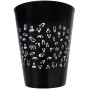 DIABLO PICANTE VASO NEGRO 500 ML CON PENES BLANCOS