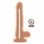 GET REAL DUAL DENSITY DILDO 255 CM CON TESTiCULOS NATURAL