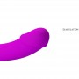 PRETTY LOVE KELPIE ESTIMULADOR STRAP ON DOBLE MORADO