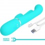 PRETTY LOVE SHANIA TRIPLE VIBRADOR RABBIT MULTIFUNCIoN 3 EN 1