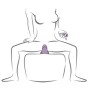 ROCKS OFF RUBY GLOW VIBRADOR SIT ON MORADO