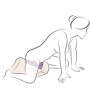 ROCKS OFF RUBY GLOW VIBRADOR SIT ON MORADO