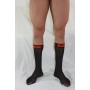 MACHO CALCETINES FINOS NEGRO ROJO TALLA uNICA