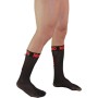 MACHO CALCETINES FINOS NEGRO ROJO TALLA uNICA