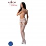 PASSION S027 MEDIAS CON LIGUERO BLANCO TALLA uNICA