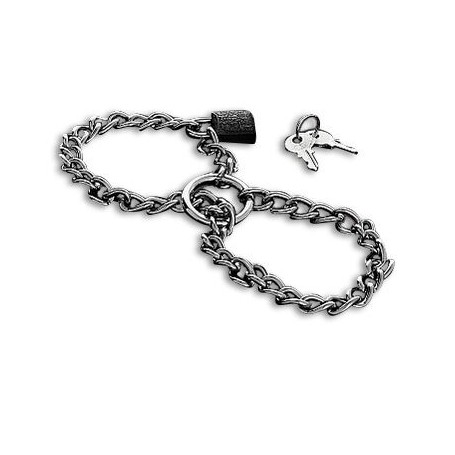 METAL HARD ESPOSAS CON CADENA DE ACERO INOX