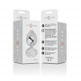 INTENSE PLUG ANAL METAL ALUMINIO CON CRISTAL PLATA TALLA S