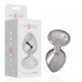 INTENSE PLUG ANAL METAL ALUMINIO CON CRISTAL PLATA TALLA S