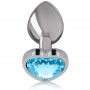 INTENSE PLUG ANAL METAL ALUMINIO CORAZoN AZUL TALLA L