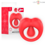 INTENSE RUSSELL ANILLO VIBRADOR CON ESTIMULACIoN DE CLiTORIS ROJO