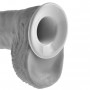 KING COCK STRAP ON CON DILDO HUECO 28 CM Y TIRANTES COLOR CARNE