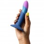ROMP PICCOLO DILDO SILICONA CON VENTOSA TRICOLOR 14 CM